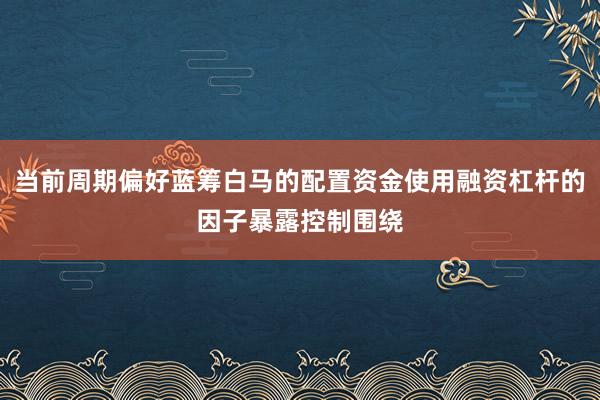 当前周期偏好蓝筹白马的配置资金使用融资杠杆的因子暴露控制围绕