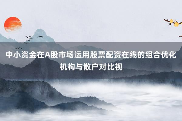 中小资金在A股市场运用股票配资在线的组合优化机构与散户对比视