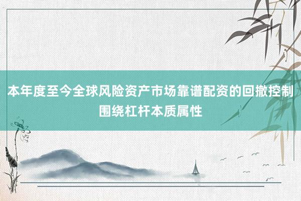 本年度至今全球风险资产市场靠谱配资的回撤控制围绕杠杆本质属性