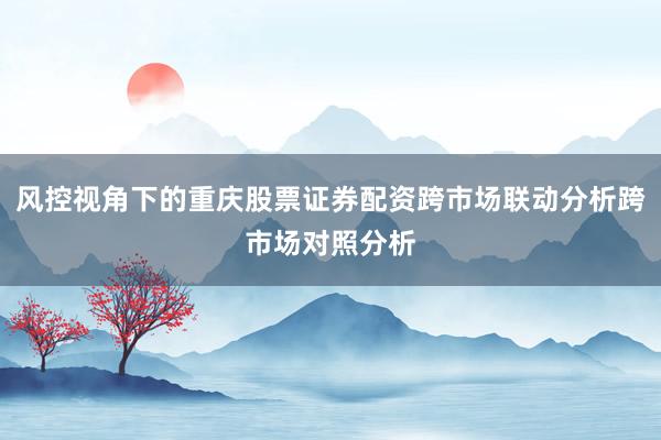 风控视角下的重庆股票证券配资跨市场联动分析跨市场对照分析