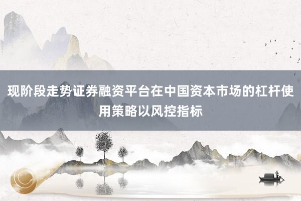 现阶段走势证券融资平台在中国资本市场的杠杆使用策略以风控指标