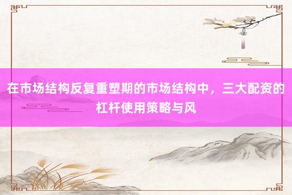 在市场结构反复重塑期的市场结构中，三大配资的杠杆使用策略与风