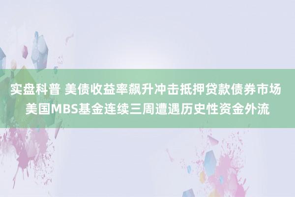 实盘科普 美债收益率飙升冲击抵押贷款债券市场 美国MBS基金连续三周遭遇历史性资金外流